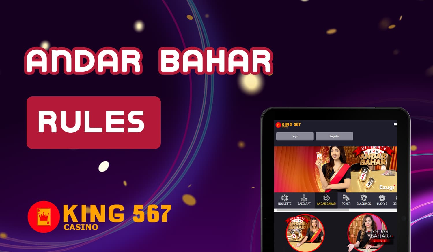 King 567 Casino Andar Bahar Basic Rules for Indian Users
