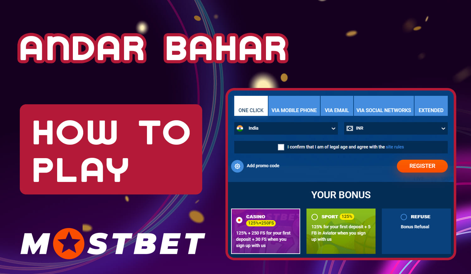 How Indian users can start playing Andar Bahar on Mostbet