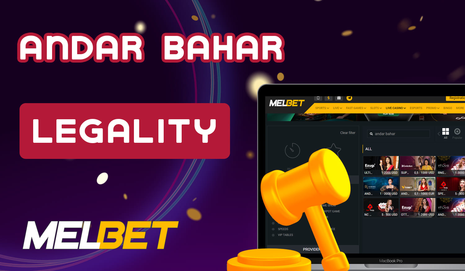 How legally Melbet users from India can play Andar Bahar on the site