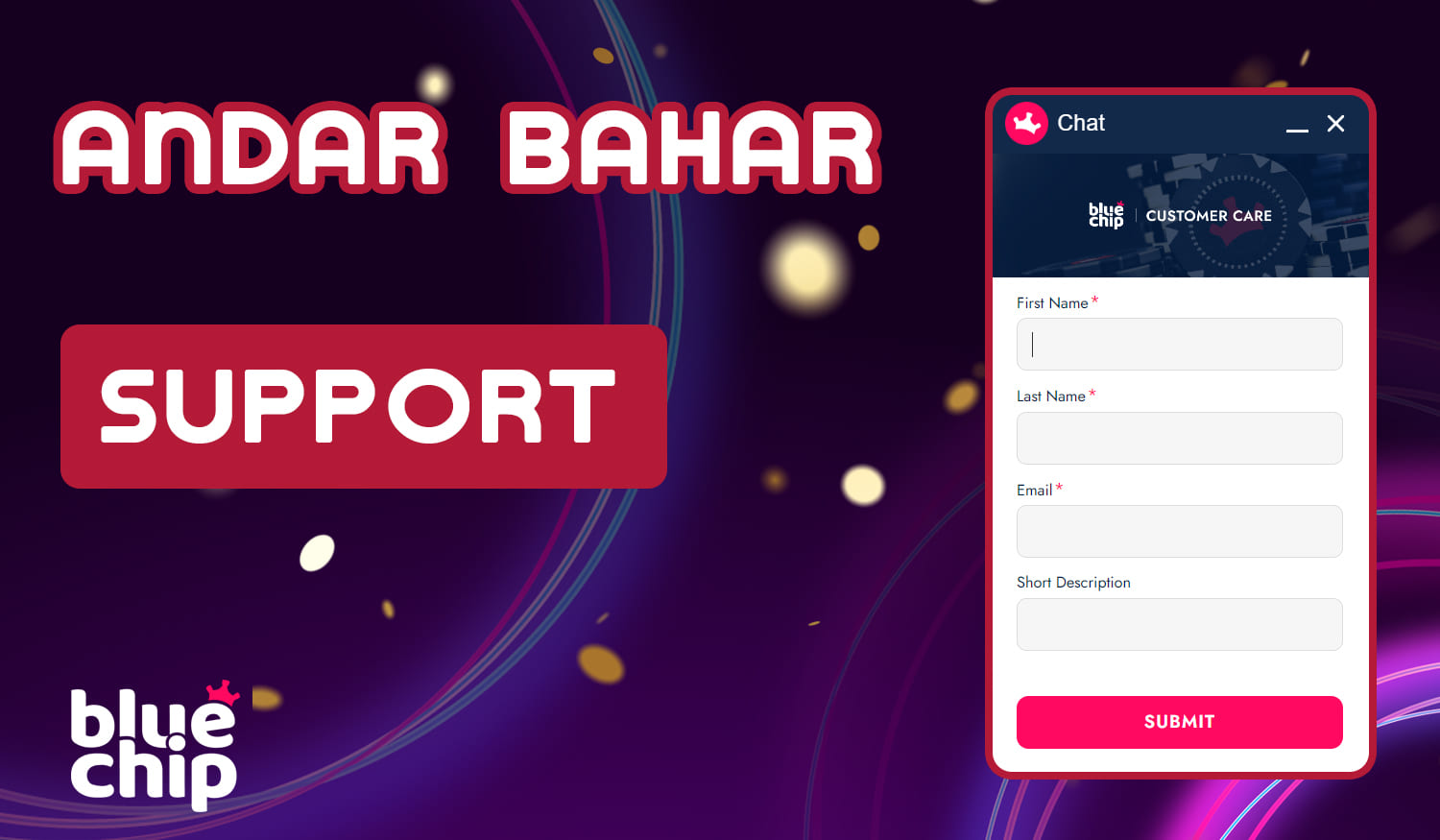 BlueChip support service for Andar Bahar fans from India