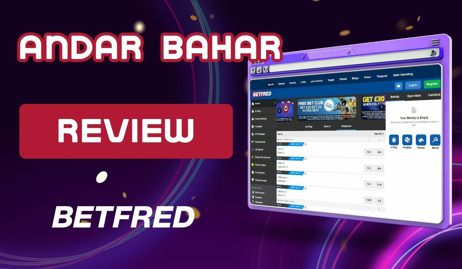Detailed review of the bookmaker Betfred on Andar Bahars for players from India