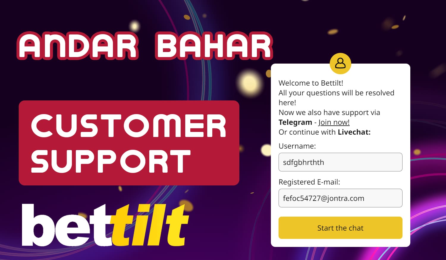 Bettilt support service for Indian users