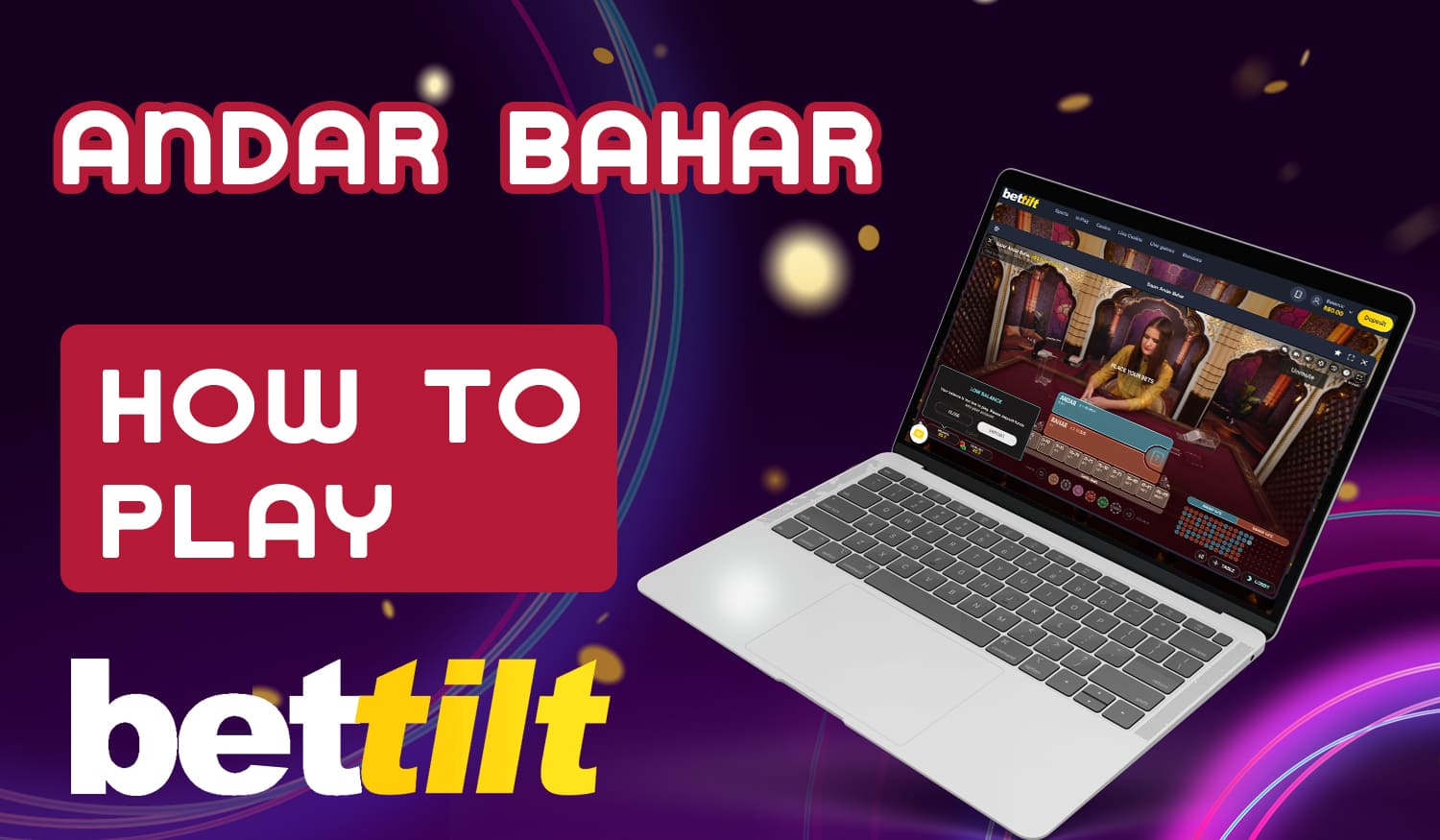 Step-by-step instructions on how to start playing Andar Bahar at Bettilt