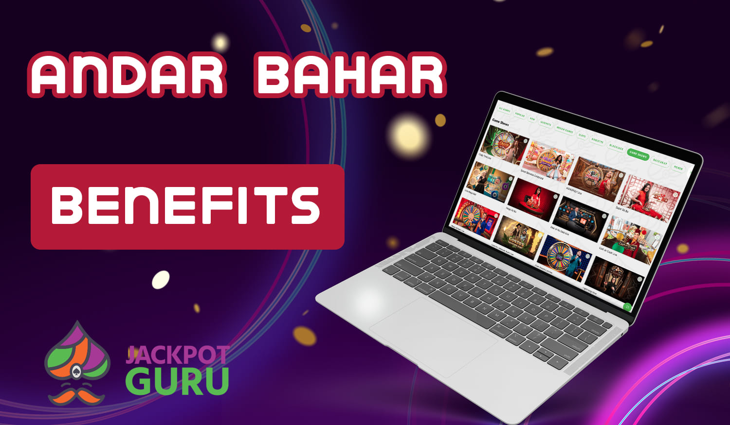 What are the main advantages of playing Andar Bahar on Jackpot Guru website