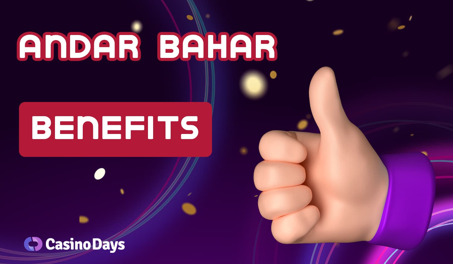 What benefits are available to Casino Days users when playing Andar Bahar