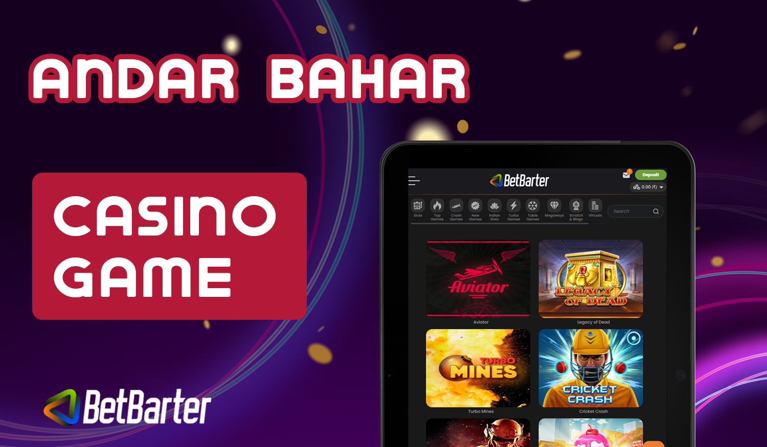 List of games that BetBarter users from India can play online on BetBarter website