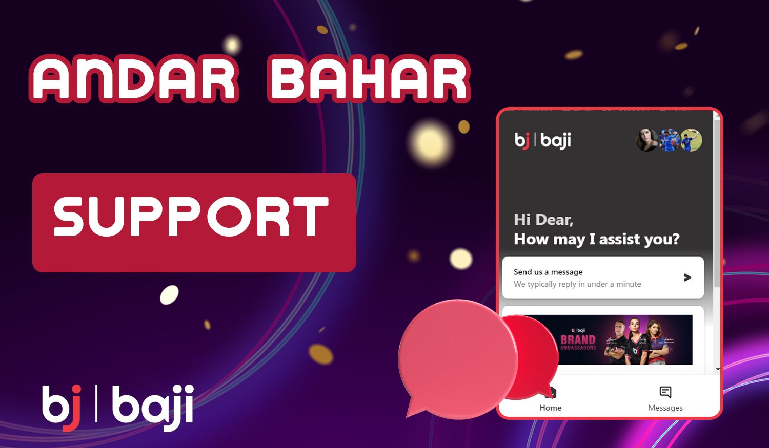 How to contact Baji live support on the official site