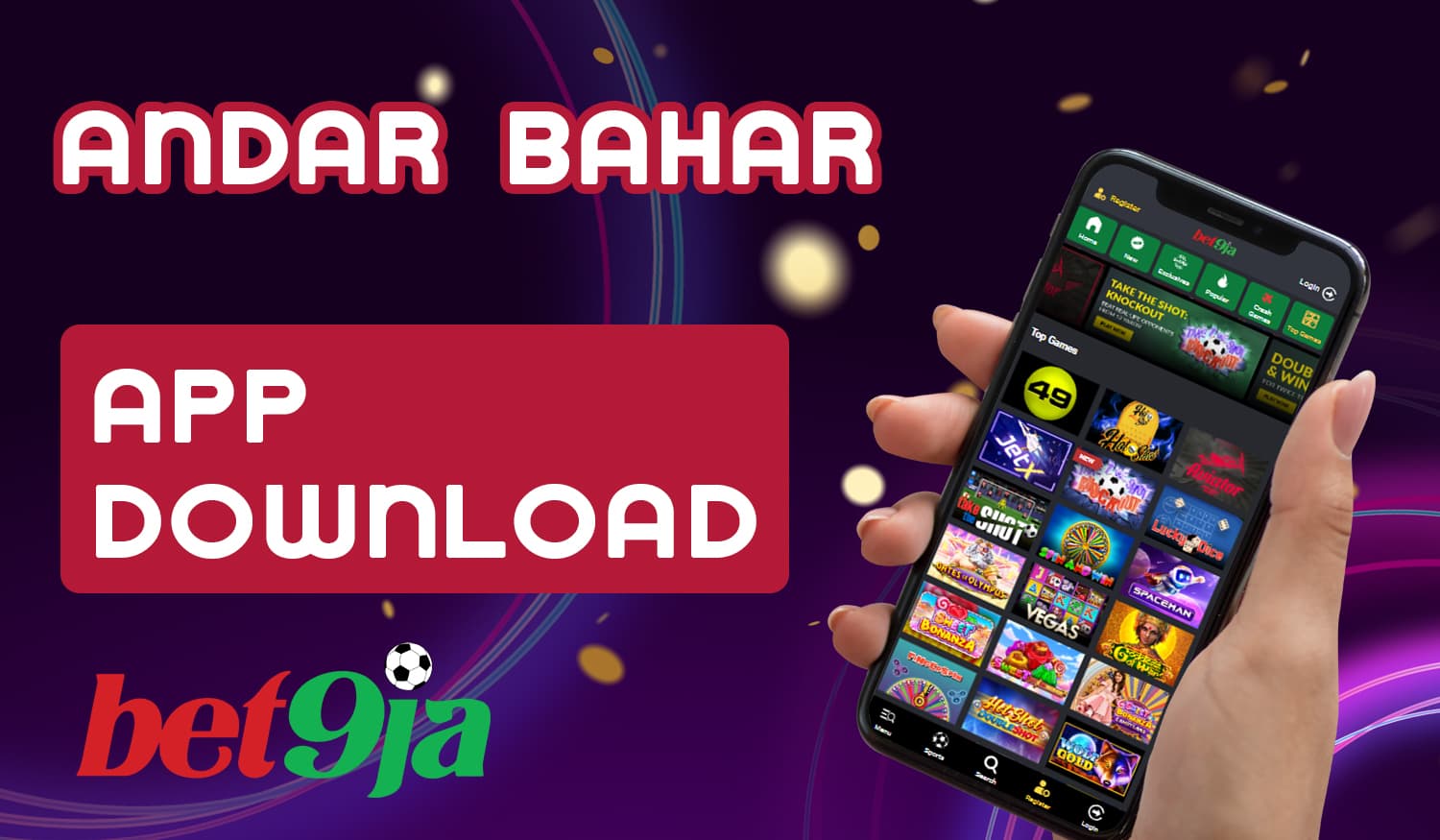 How Bet9ja casino users from India can download mobile app to play Andar Bahar game
