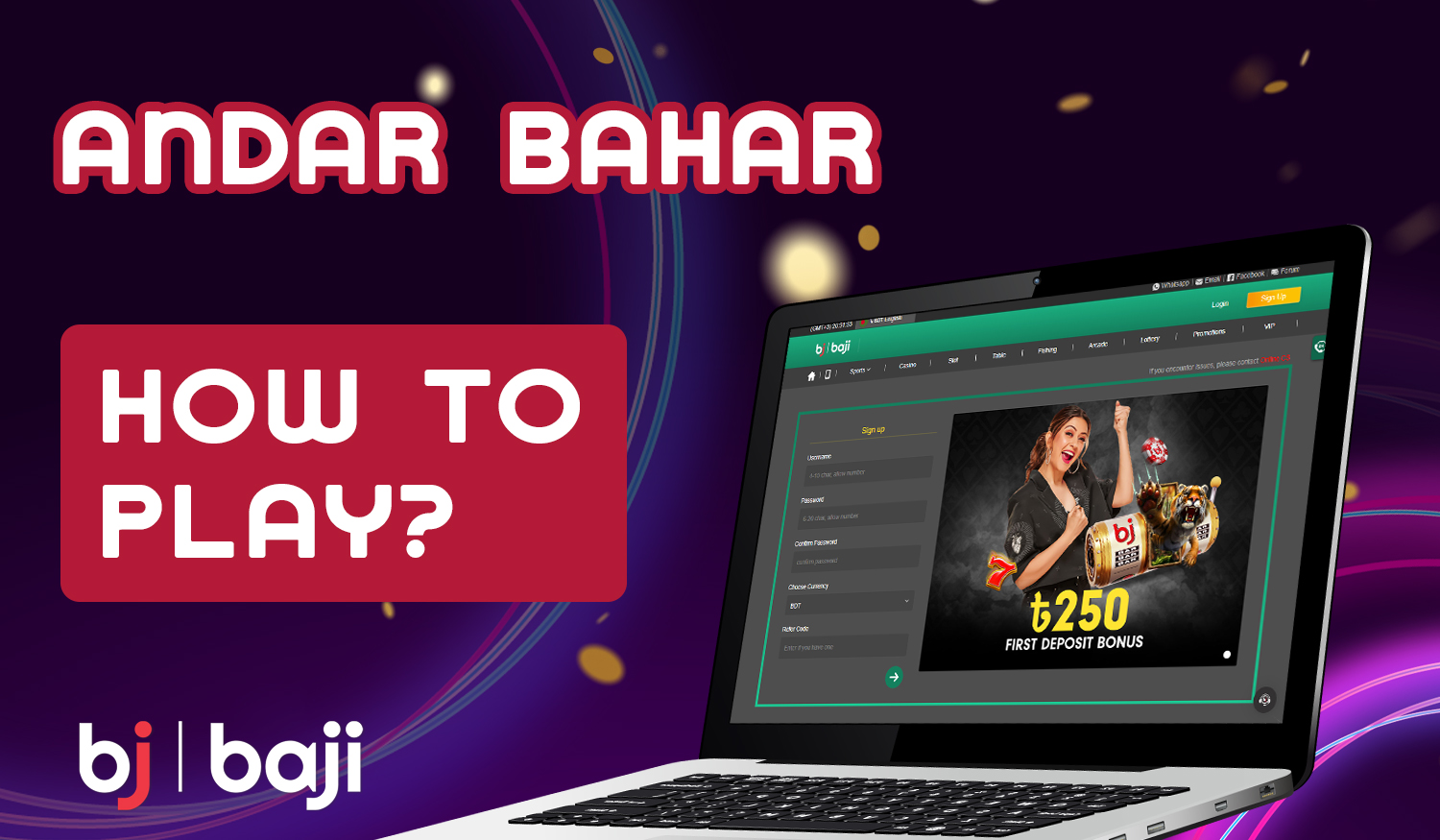 Step by step instructions for Indian users how to start playing Andar Bahar at Baji live