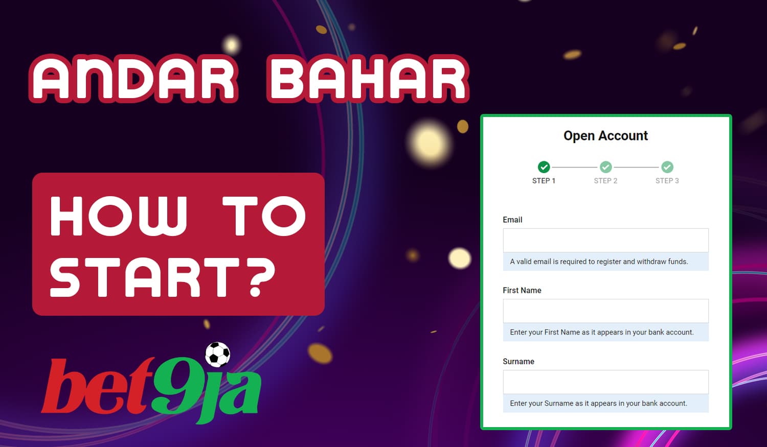 Step by step instructions to start playing Andar Bahar at Bet9ja casino
